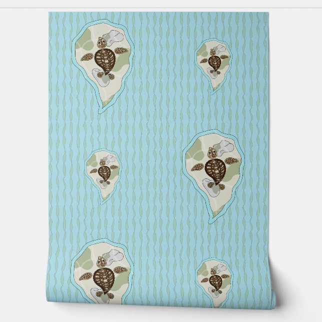 Papier Peint Callie la tortue de mer (Déroulement)