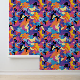 Papier Peint Camouflage Motif coloré