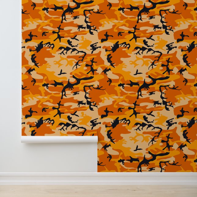 Papier Peint Camouflage orange, Militaire, Armée (Application)
