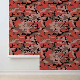 Papier Peint Camouflage rouge et Brown, Armée