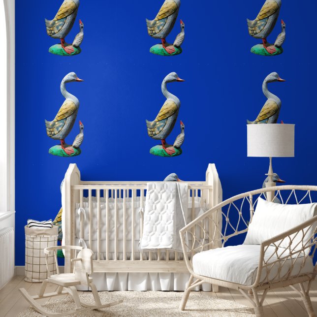 Papier Peint Canards en bois patinés par les intempéries (Enfants)
