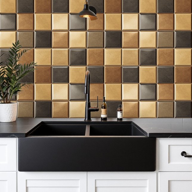 Papier Peint carré de spectre or (Créateur téléchargé)