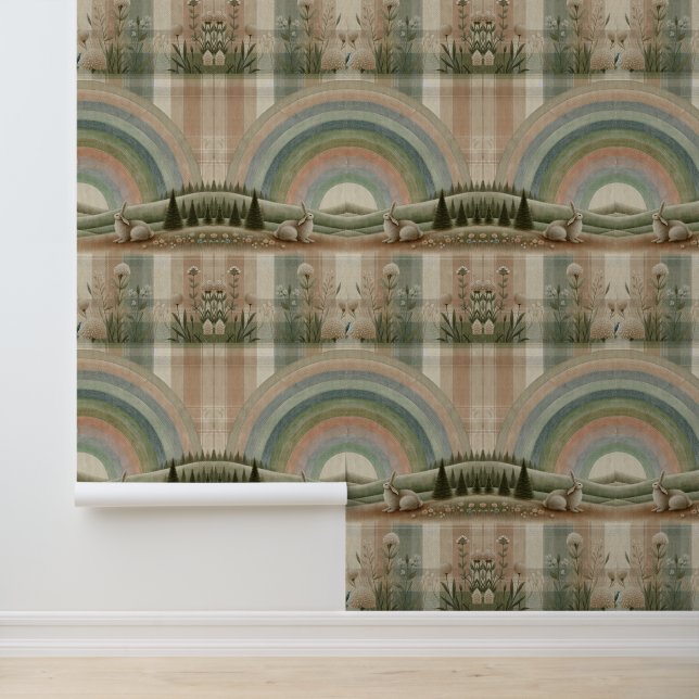 Papier Peint Carreaux Arc-en-Ciel (Application)