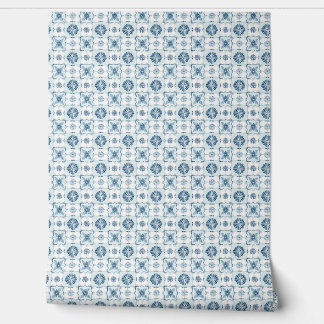 Papier Peint Carreaux d'harmonie océanique Mini Turquoise doux,