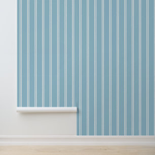 Papier Peint Carreaux/rayures/gingham bleus