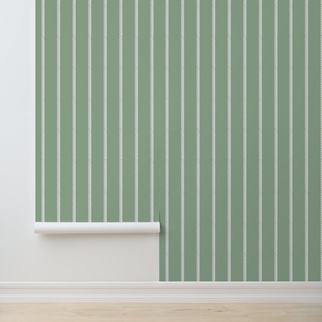 Papier Peint Carreaux/rayures/Vichy vert (Application)
