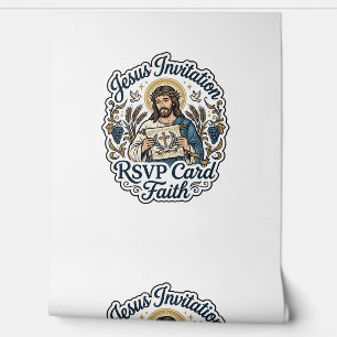 Papier Peint Carte de réponse à l'invitation de Jésus Foi Invit