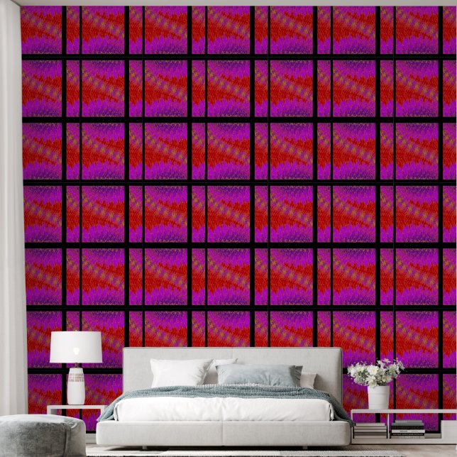 Papier Peint Carte postale ZIG ZAG 8 (Chambre à coucher)