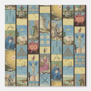 Papier Peint Carte Tarot Vintage céleste