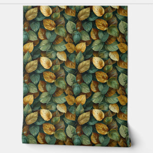 Papier Peint Cascade couleur terre cuite orange sauge jaune