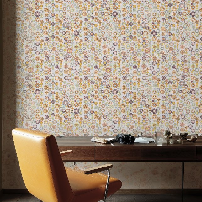 Papier Peint Cercles d'automne rétro (Créateur téléchargé)