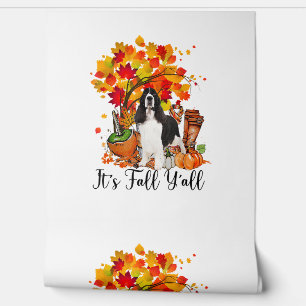 Papier Peint C'est automne Y'all Springer Spaniel Dog Halloween
