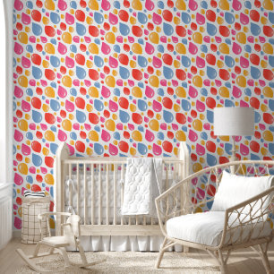 Papier Peint Chambre Enfants Motif Ballon Rose Ble