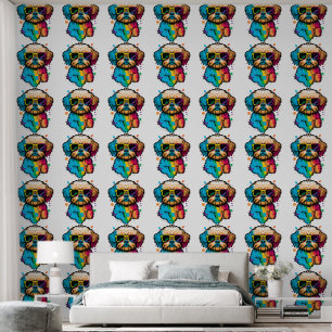 Papier Peint Chambre pour enfant avec chiot sur mesure