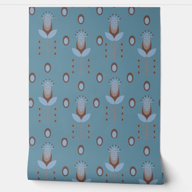 Papier Peint Chardon Nordique (Déroulement)