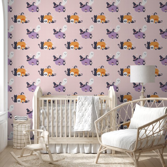 Papier Peint Charme Halloween cosy (Enfants)