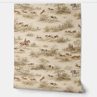 Papier Peint Chasse Traditionnelle au Foxhound
