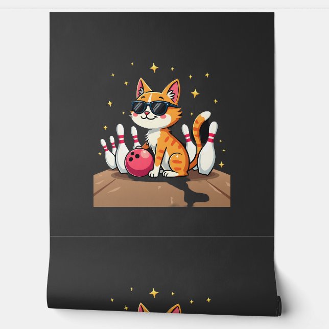 Papier Peint Chat Mignon Avec Des Lunettes De Soleil Chat Jouan (Déroulement)