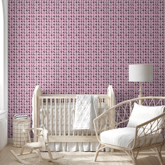 Papier Peint Chatons & Fils Rose (Enfants)