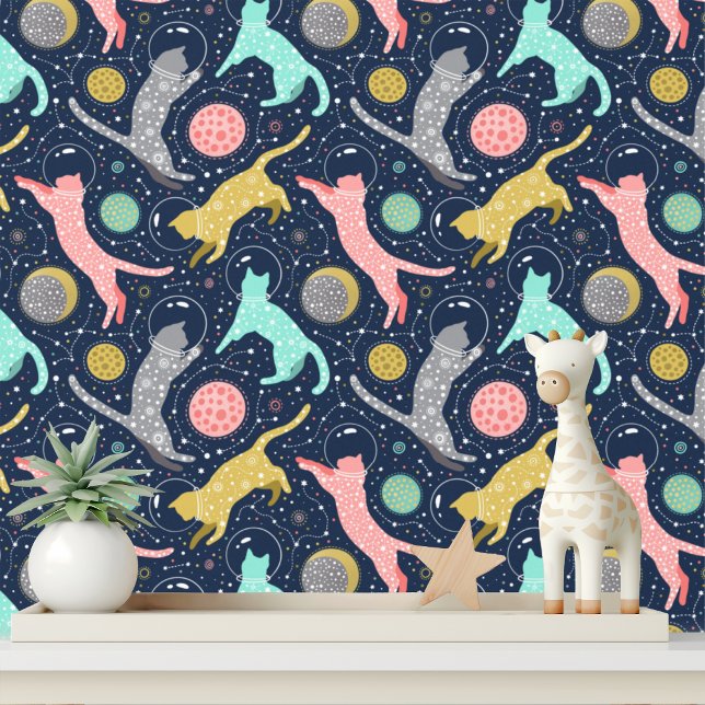 Papier Peint Chats célestes mystiques et mignons de l'espace (Créateur téléchargé)