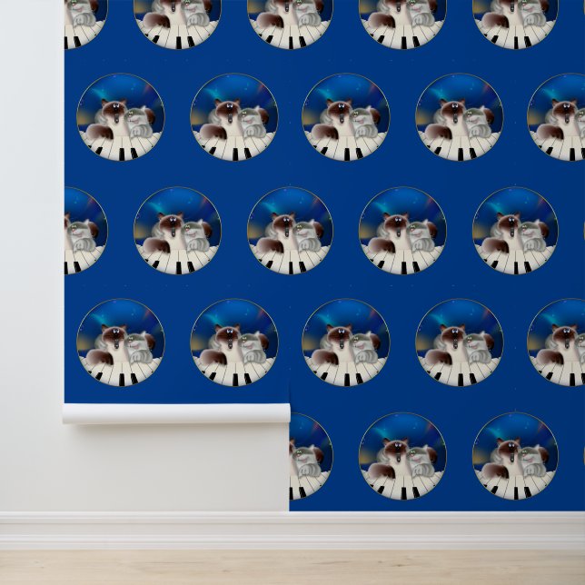 Papier Peint Chats Jouer Piano (Application)