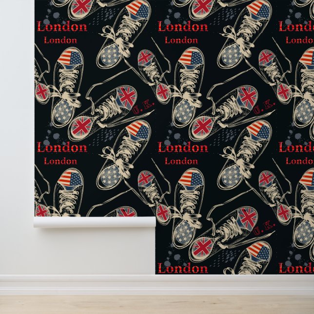 Papier Peint Chaussures de sport motif mode  (Application)
