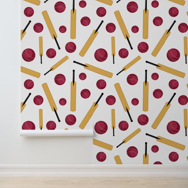 Papier Peint Chauves-souris et boules de cricket de cricket (Application)