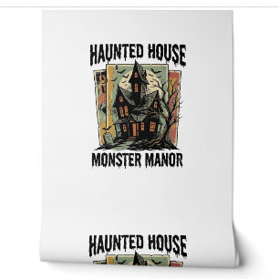 Papier Peint Chemise de maison hantée design vintage manoir mon