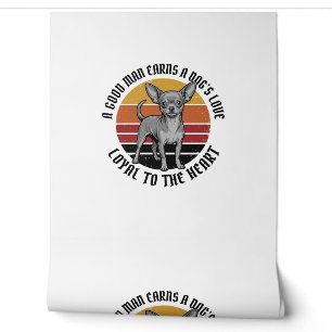 Papier Peint Chemise de papa Chihuahua Gravure vintage Concepti