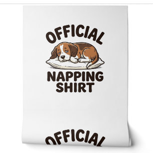Papier Peint Chemise de repos officielle Chien endormi Design v