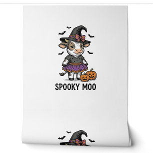 Papier Peint Chemise de vache Halloween Art de gravure de veau