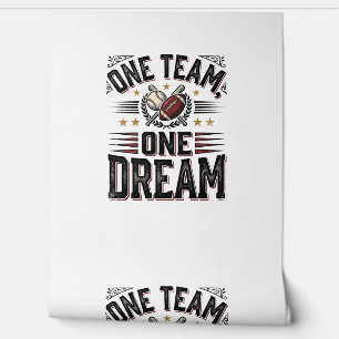 Papier Peint Chemise d'équipe sportive vintage One Team One Dre
