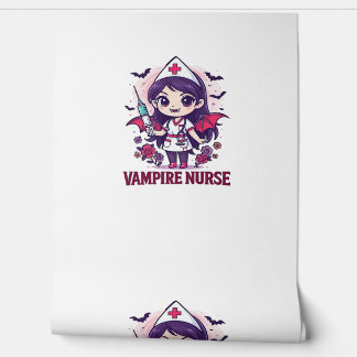 Papier Peint Chemise d'infirmière vampire � Travail médical drô