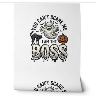 Papier Peint Chemise Halloween Boss Ghost Gravure Vintage Desig