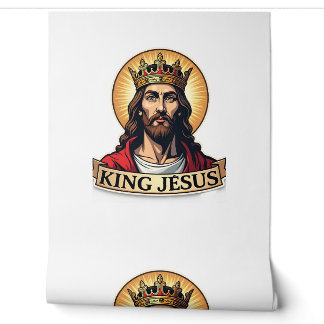 Papier Peint Chemise King Jesus Banner Gravure Vintage 2