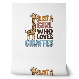 Papier Peint Chemise Vintage Juste Une Fille Qui Aime Les Giraf