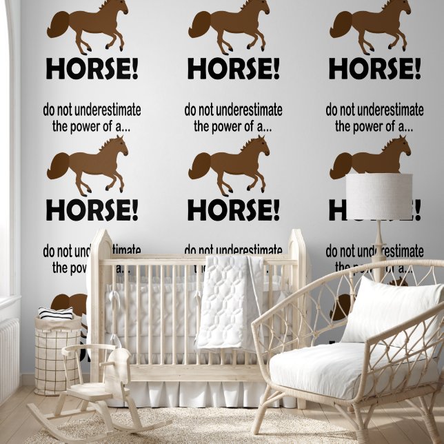Papier Peint Cheval animal mignon Drôle Cheval (Enfants)