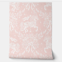 Chevaux de carrousel et florales Rococo Corail Dou