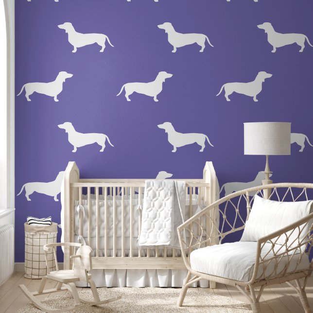 Papier Peint Cheveux courts Dachshund - Silhouette 2 (Enfants)