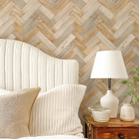 Chevron en marbre beige et crème