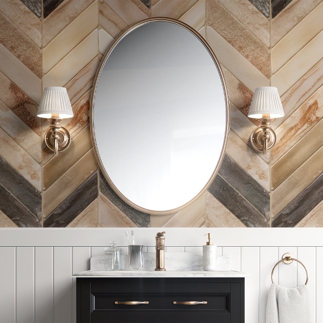 Papier Peint Chevron Herringbone Ton Nuancé (Créateur téléchargé)