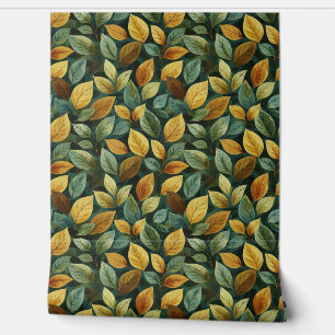 Papier Peint Chic automne terre cuite orange sauge jaune automn