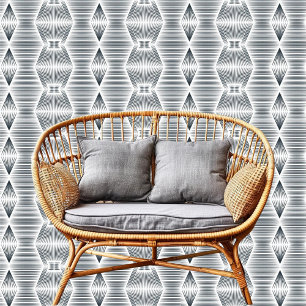 Papier Peint Chic Vertical Et Horizontal Blancs Noir