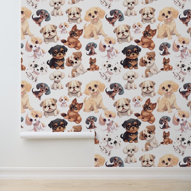 Papier Peint Chien chiot mignon (Application)