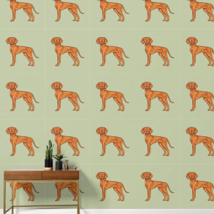 Papier Peint Chien de pointeur de dessin animé mignon Vizsla ho