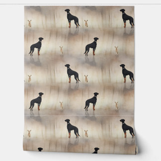 Papier Peint Chien et Cerf