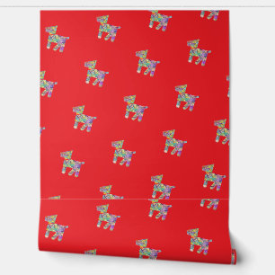 Papier Peint Chien Jouet Rouge