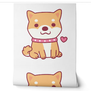 Papier Peint Chien mignon Shiba Inu