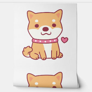 Papier Peint Chien mignon Shiba Inu