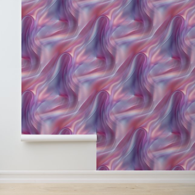 Papier Peint Chiffon Effet Shimmer Rose européen esthétique (Application)